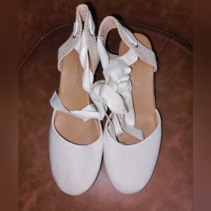 Kelly and Katie Cream Espadrille Women's Shoes